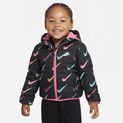 Kids black nike coat online